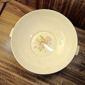 Antique vintage 1930s Taylor Smith Taylor pottery serving bowl